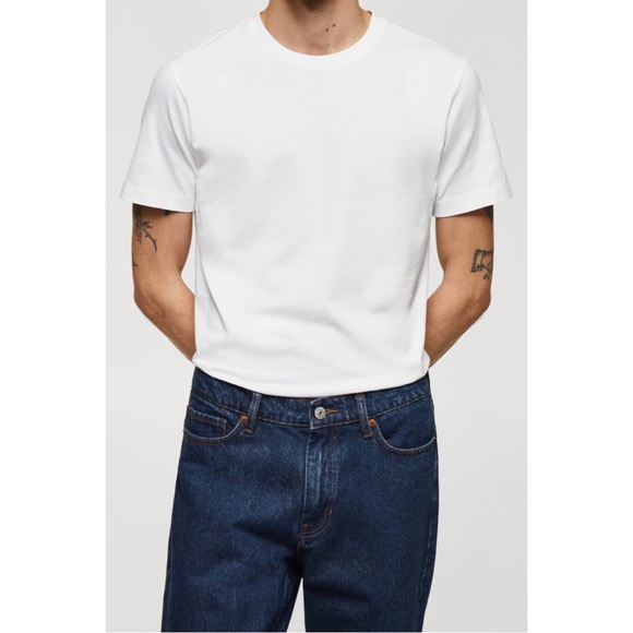 MANGO ~ BASIC COTTON T-SHIRT (NWT) - Picture 1 of 10